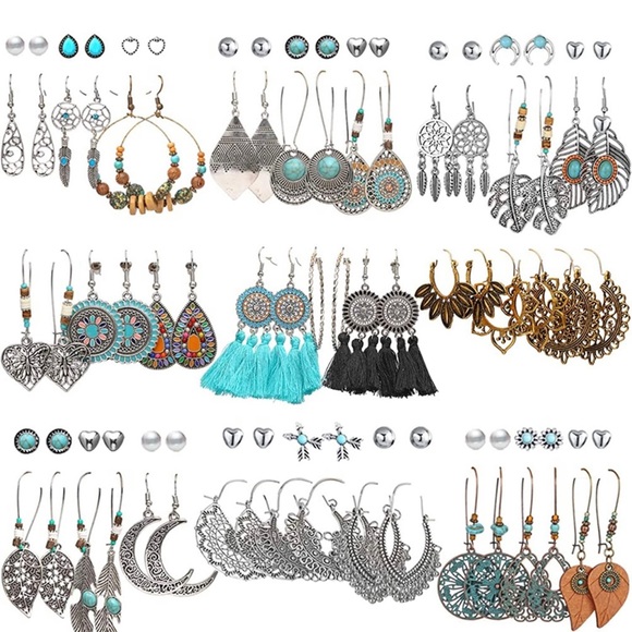 $12 per set of earrings from right to left #1 they #9 - Picture 2 of 5